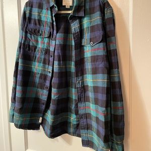 American Eagle boyfriend fit plaid flannel shirt M
